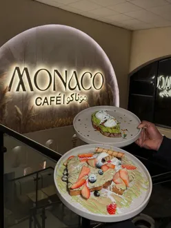 Elegant dining at Monaco Cafe in Salford Quays, featuring breakfast, mains, and specialty drinks during soft launch event.