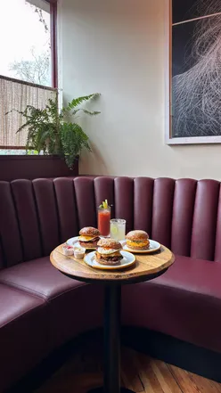 Brunch at The Bush Tavern features gourmet breakfast burgers and cocktails, perfect for a weekend treat in Shepherd's Bush.