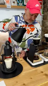 A visually appealing reel showcasing a specialty coffee shop in Holmfirth called 'drip'. The video highlights the meticulous hand-drip brewing process, the aesthetic interior of the shared lifestyle store, and the unique, locally-made ceramic cups used for serving.