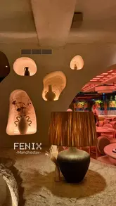 A montage of various dishes and the interior of Fenix restaurant in Manchester, set to music. The video highlights the upscale atmosphere and the variety of sharing plates available.