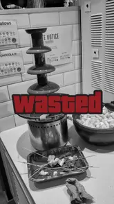 A short, vlog-style video review of a buffet restaurant, Cosmo. The creator documents their experience, showing various buffet stations and food items, while providing a negative critique of the quality, specifically mentioning over-salted food and disappointing desserts.