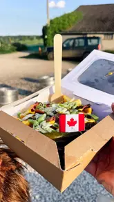 Canadian poutine, fried pickles, sunset with a view, and a whole dog menu? That screams the perfect evening with your fur babies 🐶

*shaky camera action as I was holding my dogs who were being rage-baited by terriers next to us 🤣*

I have been wanting to try @funkypickle.uk for weeks now and kept missing them due to clash in plans - so on a sunny evening I decided enough is enough and my cravings hit hard after a day of gardening so I grabbed the dogs and off we drove to @breachfarmbrewing for some yummy Canadian food on the farm. Located on a blissfully quiet farm in Hampshire, they host different food trucks every week and I was lucky it was the turn of Funky Pickle. Plenty of parking, you walk up to the truck and place an order - I got the Signature Poutine with Montreal smoked meat and mustard, and deep fried pickles with a blue cheese dip; and then I saw the doggy menu so the pups tried the Tailwagger which is sausage and gravy, and the Barky Bunless Burger 🐾 

I absolutely loved the poutine and the pickles - although the owner did say these are not her regular pickles, they were still fantastic. The poutine was the perfect portion, I used the rest of my blue cheese to dip the gravy fries into at the end.
The dogs loved their meals - gravy beards all round, and my jeans were their napkin 🤣

Excellent food, beautiful views, so accommodating to dogs and the team were fantastic at helping me with our food to the table - I think they could foresee a disaster happening with full hands and two excited dogs! Catch @funkypickle.uk at locations around the south, and check out @breachfarmbrewing for their events this summer 🍻