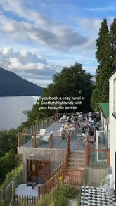 A montage video showcasing a stay at a hotel in the Scottish Highlands, featuring the scenic location, dining options, and various leisure activities available to guests.