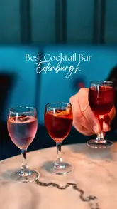 A short, stylish reel showcasing Hey Palu, a modern Italian cocktail bar in Edinburgh's Old Town, highlighting its cocktail menu and interior aesthetic.