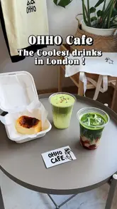 A short, energetic video showcasing Ohho Cafe, focusing on their signature pistachio-based drinks and matcha, alongside a cheesecake. The video features the preparation process, the final product, and the cafe's interior.