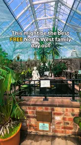 A montage video showcasing the various attractions at Walton Hall and Gardens, including a children's zoo, play areas, gardens, a cafe, and independent shops, presented as a family-friendly day out.