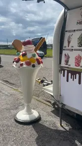 A promotional video showcasing a new ice cream kiosk called SWIRL located on the Aberdeen beachfront. The video features shots of the menu, the preparation of the ice cream, and the finished products held against the backdrop of the sea.