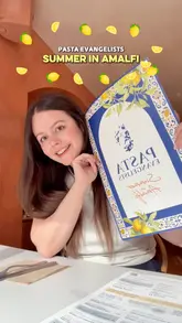 A promotional reel featuring two creators visiting a restaurant to try the 'Summer in Amalfi' seasonal menu, showcasing various dishes and drinks.