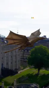 A promotional recap video showcasing a special House of the Dragon event held at the Tower of London, featuring CGI dragon overlays, historical armor displays, and event branding.