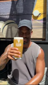A creator visits the Guinness Open Gate Brewery in London, showcasing the venue's summer program, including live music, oyster shucking, and a new limited-edition Lemon Sorbet IPA served in three different ways.