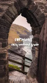 A travel guide to a cosy, rainy weekend in Cornwall, featuring a stay at Padstow Townhouse, dining at Caffè Rojano and Four Boys, and visits to Prideaux Walled Garden and Tintagel Castle.