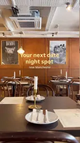 A short, montage-style video showcasing the interior, exterior, and food offerings of Cafe Continental in Stalybridge, positioned as a date night spot.