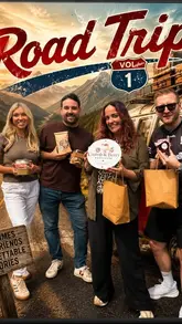 A group of friends visits 'Crumb & Berry Bakehouse', a tiny, unmanned honesty-box style bakery in Crossgar. The video features a tour of the small space, a look at the variety of homemade baked goods available, and a demonstration of the self-service payment process.