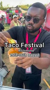 A creator visits the Taco Festival in Richmond, sampling various tacos and cocktails from different vendors. The video highlights the festival atmosphere, the preparation of the food, and the creator's reactions to the different dishes.