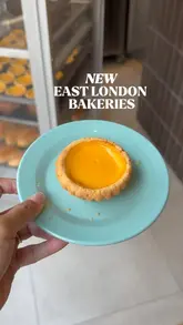 A vlog-style bakery crawl through East London, visiting three different spots (Burnt Arches, Cremer, and Bakery Hoko) to sample various pastries and baked goods.