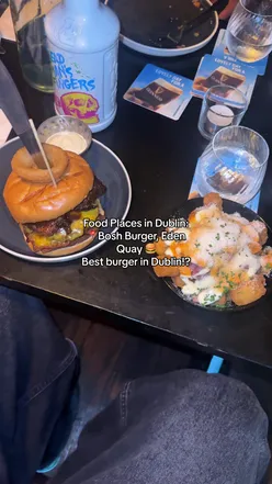 Delicious burger from BOSH Burger in Dublin, satisfying taste buds with vibrant flavors. 🍔 #foodlover #burgers #Dublin