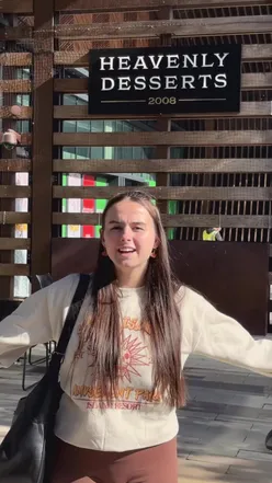 Delicious drinks and dishes at Heavenly Desserts Glasgow Fort: Pink Dragon, Lychee Mint Lemonade, Turkish Egg Skillet, Tandoori Cod.