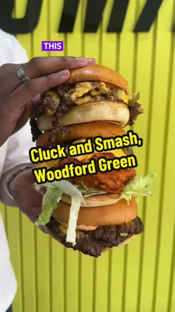 Delicious American-style halal burgers and sides from Cluck and Smash, featuring crispy sear and bold flavors.