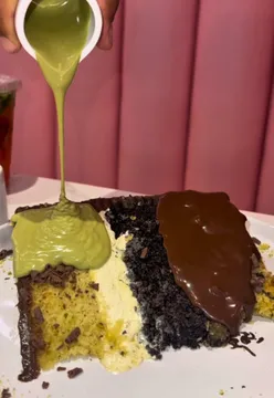 Indulging in pistachio desserts and fresh pancakes at Chica Desserts in B26 1PB, a must-visit for foodies!