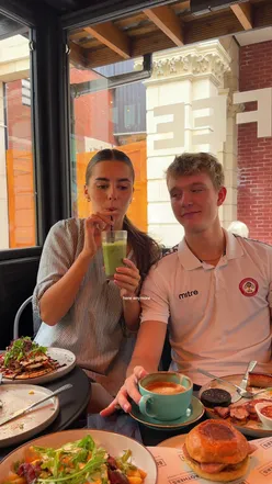 Delicious brunch spread featured in Exeter, showcasing vibrant dishes and a cozy dining atmosphere.