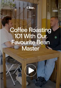 Coffee roasting process at Club Oige Coffee, showcasing passion for crafting bold flavors in Ireland.