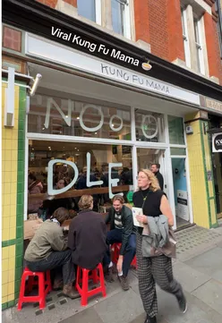 Delicious bowl of noodles at Kung Fu Mama in London, showcasing viral dish for foodies to enjoy.