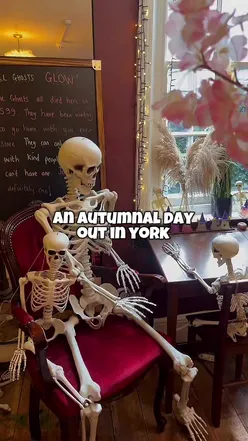 Exploring autumn in York with treats from local shops, including Heppnibakeri and Monk Bar Chocolatiers.