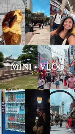 Exploring Osaka's vibrant food scene: sweet pastries, dumplings, and scenic river cruises in three adventurous days.