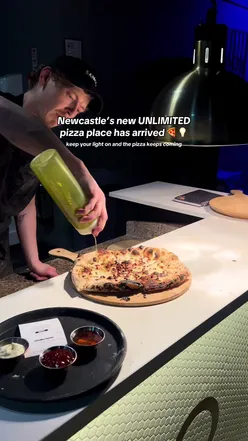 Bottomless pizza brunch at SANCO Pizza in Newcastle with creative flavors and a fun dining concept.