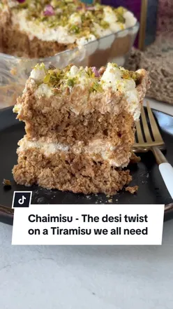 Chai Tiramisu: A no-bake Indian fusion dessert combining Tiramisu and Tres Leches cake, perfect for any occasion.