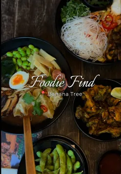 Soy sauce ice cream served at Banana Tree in Milton Keynes, a surprising yet delightful dessert experience.