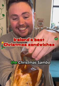 'Tasting Christmas sandwich at Golden Brown with cranberry and gravy, a festive delight for a limited time only.'