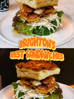 Porchetta sandwich from Lost in the Lanes, Brighton, priced at £18, featured in Episode 5 review.