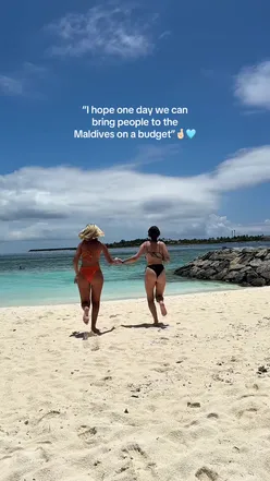 Adventure seekers exploring the Maldives on a budget with Say Yes! Adventures in vibrant beachfront locations.