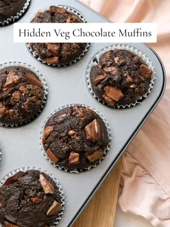 Delicious chocolate muffins with hidden veggies, perfect for fussy eaters and packed with nutrients!