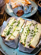 Delicious milk loaf sandwiches and cappuccinos at LITA, the new indie coffee shop in Jesmond, Newcastle.