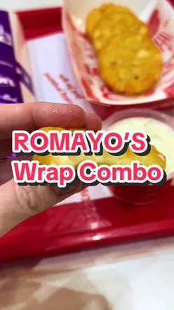 Delicious wrap combo from Romayo’s in Dublin, featuring garlic sauce, a great takeaway deal for food lovers.