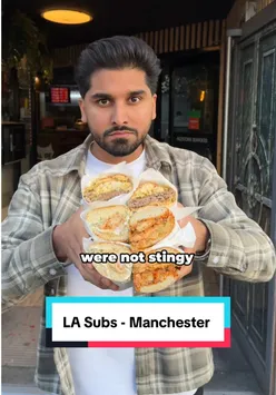 American style subs from Los Angeles Sub’s in Manchester, showcasing delicious sandwiches on Wilmslow Road.