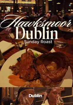 Delicious Sunday roast at Hawksmoor Restaurants in Dublin, perfect for a weekend treat. #DublinEats #SundayRoast