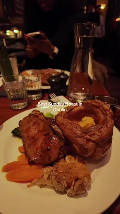 Sunday roast at Hawksmoor Restaurants in Dublin, perfect way to end the week with delicious food.