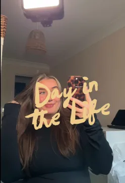 Cozy WFH setup featuring self-care activities and a relaxed vibe for a day in the life vlog.