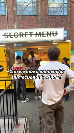 @Richard Walker singing at McDonald's, showcasing talent and fun vibes for TikTok fans.