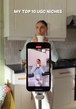 Infographic of top 10 UGC niches by The South Social Co for content collaboration opportunities.