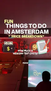 Here are a few options for SEO alt text, keeping the 125-character limit in mind, based on the caption's context:

**Option 1 (Focus on key visuals & purpose):**
Amsterdam 3-day travel itinerary guide featuring iconic canals, fun activities, sightseeing, and local food experiences.

**Option 2 (Slightly more active):**
Vibrant Amsterdam scene for a 3-day itinerary: historic canals, boat tours, exploring fun things to do, and local food.

**Option 3 (Concise and direct):**
Beautiful Amsterdam cityscape showcasing canals and popular activities for a comprehensive 3-day travel itinerary and weekend trip.