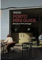 A fast-paced travel vlog documenting a 48-hour trip to Porto, Portugal, highlighting various cafes, restaurants, and experiences. The creator visits multiple venues, including Protest Kitchen, Manteigaria, Oakberry, Pedro dos Frangos, Donko, and Época, showcasing a mix of food, drinks, and local sights.