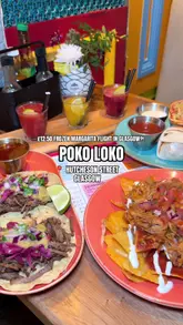 A promotional video for Poko Loko in Glasgow, showcasing their Mexican menu, including tacos, nachos, burritos, churros, and a frozen margarita flight. The video features shots of the venue's interior, the menu, and close-ups of the food and drinks.