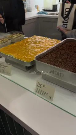 Our fave cafe in Acton!  @atom coffee  #atom #atomcoffee #cafe #desserts #milkcake 
