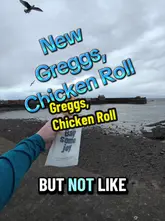 A first-person review of a new chicken roll from a Greggs location, featuring a walk-through of the shop and a taste test of the product.