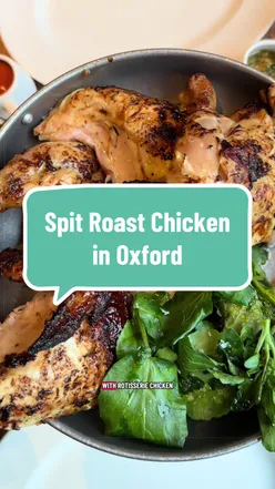 Spit Chicken is having its moment atm 🍗 @Dirty Bones ad* #dirtybones #spitchicken #rotisseriechicken #roastchicken #westgateoxford 