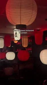 A short, voiceover-led review of a Japanese restaurant in London, showcasing the interior atmosphere with paper lanterns and a selection of dishes including ramen, bao buns, and matcha french toast.
